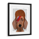 Aladdin Sane Dachshund - Fab Funky | Cuadro decorativo de Canvas Lab