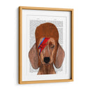 Aladdin Sane Dachshund - Fab Funky | Cuadro decorativo de Canvas Lab