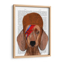 Aladdin Sane Dachshund - Fab Funky | Cuadro decorativo de Canvas Lab
