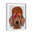 Aladdin Sane Dachshund - Fab Funky | Cuadro decorativo de Canvas Lab