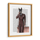 Doberman En El Teléfono - Fab Funky | Cuadro decorativo de Canvas Lab