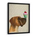 Gran Danés Y Cupcake - Fab Funky | Cuadro decorativo de Canvas Lab