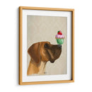 Gran Danés Y Cupcake - Fab Funky | Cuadro decorativo de Canvas Lab