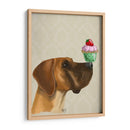 Gran Danés Y Cupcake - Fab Funky | Cuadro decorativo de Canvas Lab