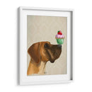 Gran Danés Y Cupcake - Fab Funky | Cuadro decorativo de Canvas Lab