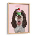 Springer Spaniel Con Cupcake - Fab Funky | Cuadro decorativo de Canvas Lab