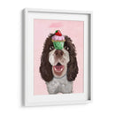 Springer Spaniel Con Cupcake - Fab Funky | Cuadro decorativo de Canvas Lab