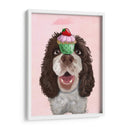 Springer Spaniel Con Cupcake - Fab Funky | Cuadro decorativo de Canvas Lab