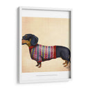 Dachshund Con Suéter Lanudo - Fab Funky | Cuadro decorativo de Canvas Lab