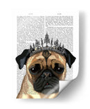 Pug Con Tiara - Fab Funky | Cuadro decorativo de Canvas Lab