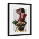 Pug Con Estilo Steampunk Style Top Hat - Fab Funky | Cuadro decorativo de Canvas Lab