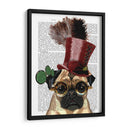 Pug Con Estilo Steampunk Style Top Hat - Fab Funky | Cuadro decorativo de Canvas Lab