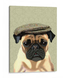 Pug En Tapa Plana - Fab Funky | Cuadro decorativo de Canvas Lab