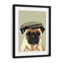 Pug En Tapa Plana - Fab Funky | Cuadro decorativo de Canvas Lab