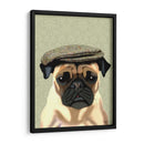 Pug En Tapa Plana - Fab Funky | Cuadro decorativo de Canvas Lab