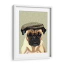 Pug En Tapa Plana - Fab Funky | Cuadro decorativo de Canvas Lab