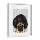 Pug En Una Mala Peluca - Fab Funky | Cuadro decorativo de Canvas Lab