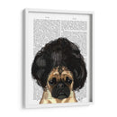 Pug En Una Mala Peluca - Fab Funky | Cuadro decorativo de Canvas Lab