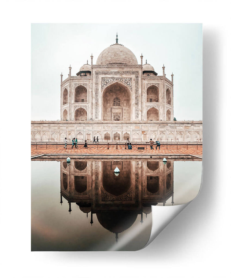 Taj Mahal con reflejo | Cuadro decorativo de Canvas Lab