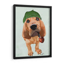 Bloodhound Sherlock Holmes - Fab Funky | Cuadro decorativo de Canvas Lab