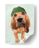 Bloodhound Sherlock Holmes - Fab Funky | Cuadro decorativo de Canvas Lab