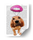 Hallo De Sangre Con Halo Rosa Angelical - Fab Funky | Cuadro decorativo de Canvas Lab