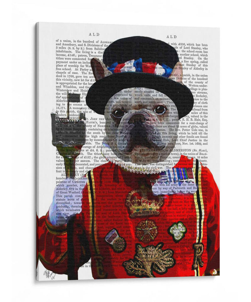 Beefeater Bulldog - Fab Funky | Cuadro decorativo de Canvas Lab