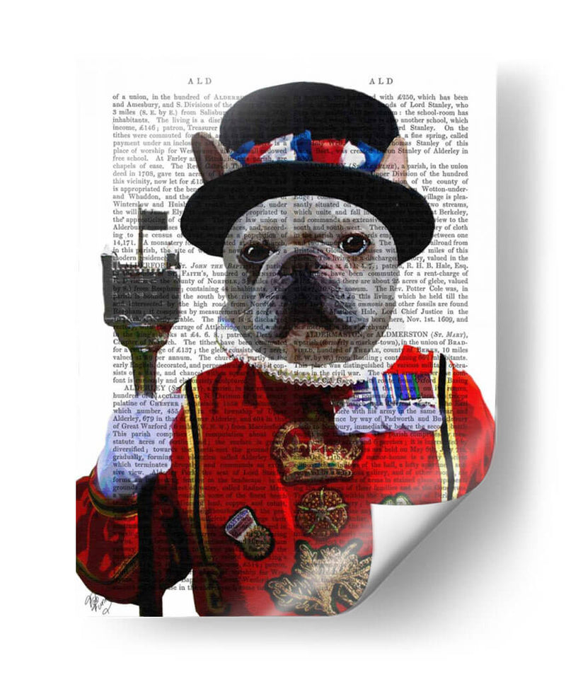 Beefeater Bulldog - Fab Funky | Cuadro decorativo de Canvas Lab