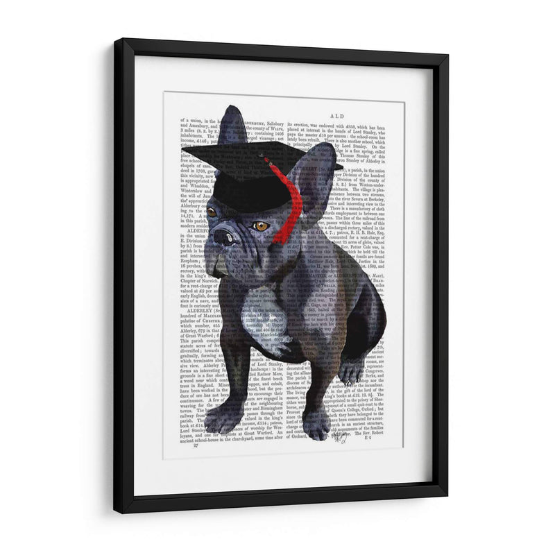 Bulldog Francés De Graduación - Fab Funky | Cuadro decorativo de Canvas Lab