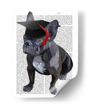 Bulldog Francés De Graduación - Fab Funky | Cuadro decorativo de Canvas Lab