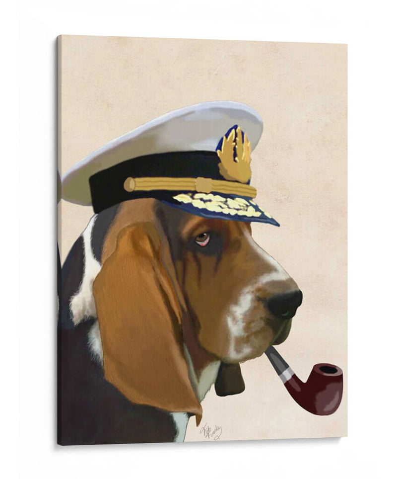 Perro De Mar De Basset Hound - Fab Funky | Cuadro decorativo de Canvas Lab