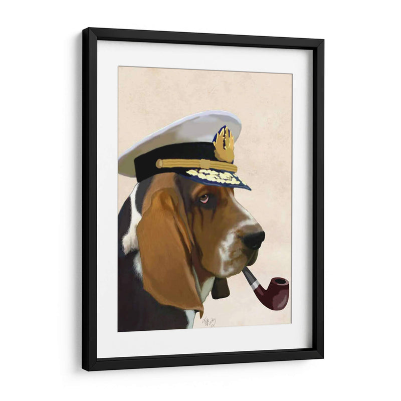 Perro De Mar De Basset Hound - Fab Funky | Cuadro decorativo de Canvas Lab