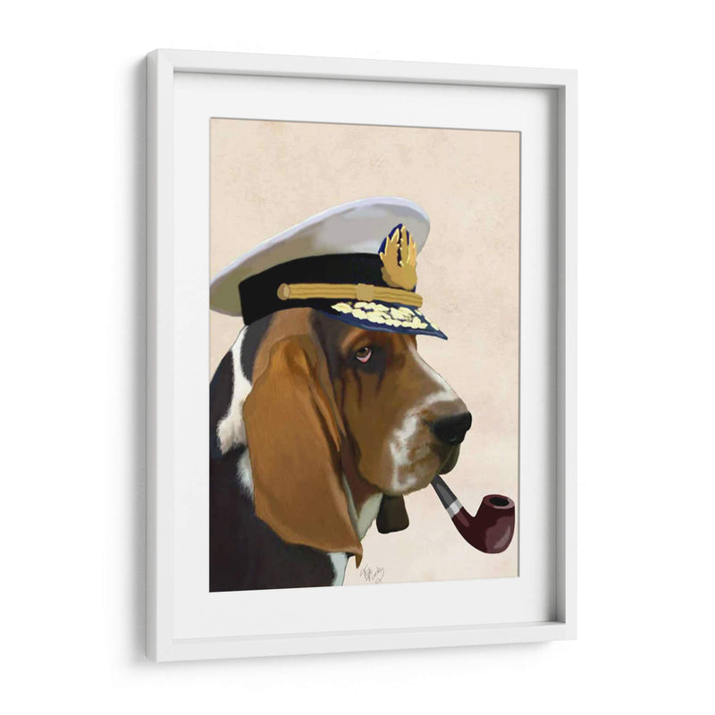 Perro De Mar De Basset Hound - Fab Funky | Cuadro decorativo de Canvas Lab