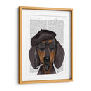 Hipster Dachshund Black Y Tan - Fab Funky | Cuadro decorativo de Canvas Lab