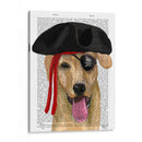 Pirata De Labrador Amarillo - Fab Funky | Cuadro decorativo de Canvas Lab