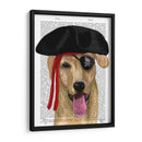 Pirata De Labrador Amarillo - Fab Funky | Cuadro decorativo de Canvas Lab