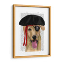 Pirata De Labrador Amarillo - Fab Funky | Cuadro decorativo de Canvas Lab