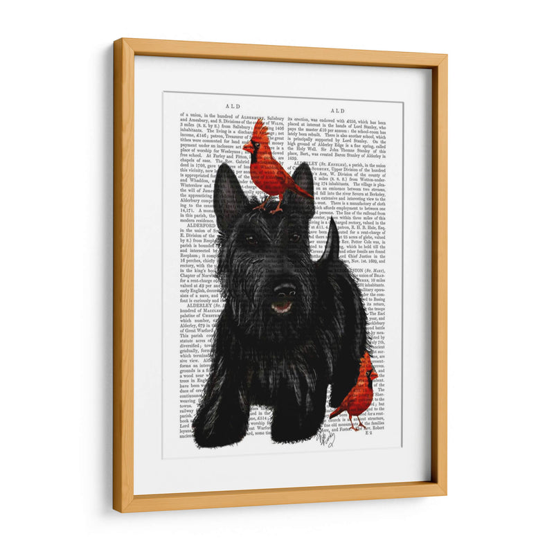 Terrier Escocés Y Pájaros - Fab Funky | Cuadro decorativo de Canvas Lab