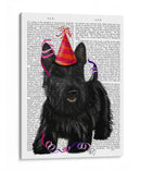 Terrier Escocés Y Sombrero De Fiesta - Fab Funky | Cuadro decorativo de Canvas Lab