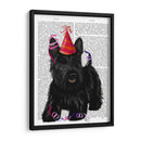 Terrier Escocés Y Sombrero De Fiesta - Fab Funky | Cuadro decorativo de Canvas Lab
