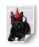 Terrier Escocés Y Sombrero De Fiesta - Fab Funky | Cuadro decorativo de Canvas Lab