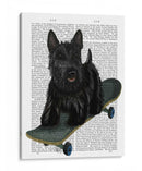 Terrier Escocés Y Monopatín - Fab Funky | Cuadro decorativo de Canvas Lab