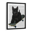 Terrier Escocés Y Monopatín - Fab Funky | Cuadro decorativo de Canvas Lab