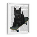 Terrier Escocés Y Monopatín - Fab Funky | Cuadro decorativo de Canvas Lab