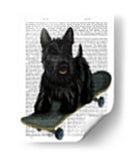Terrier Escocés Y Monopatín - Fab Funky | Cuadro decorativo de Canvas Lab