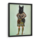 Terrier Escocés En Kilt - Fab Funky | Cuadro decorativo de Canvas Lab