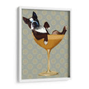 Boston Terrier En Copa De Cóctel - Fab Funky | Cuadro decorativo de Canvas Lab