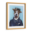 Jack Russell En Boater - Fab Funky | Cuadro decorativo de Canvas Lab
