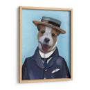 Jack Russell En Boater - Fab Funky | Cuadro decorativo de Canvas Lab