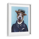 Jack Russell En Boater - Fab Funky | Cuadro decorativo de Canvas Lab